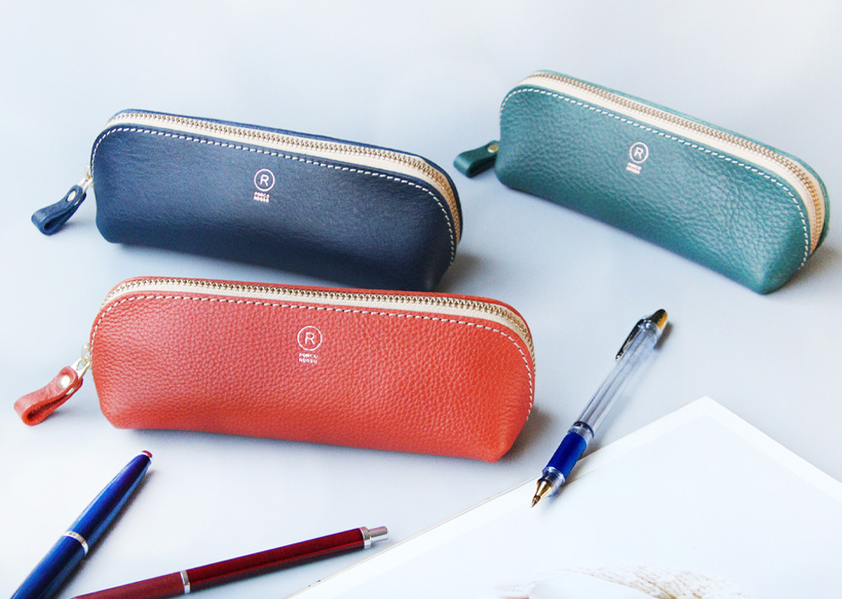 アリゾナレザー／三角ペンケース