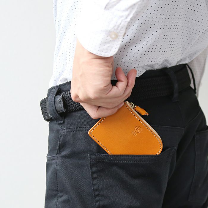 薄マチZIPコインケース[sokunou] ｜革鞄・革小物のPORCO ROSSO