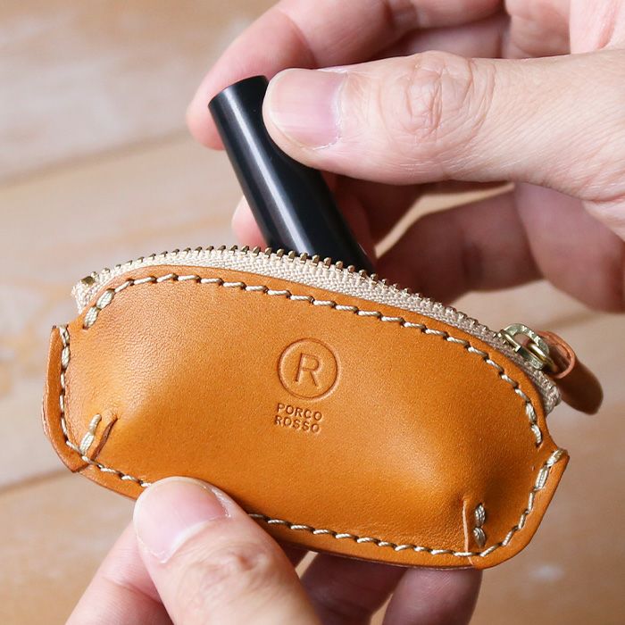 ビーンズスタンプケース[sokunou] ｜革鞄・革小物のPORCO ROSSO
