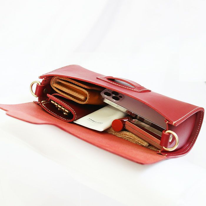 フラップクラッチショルダーバッグ｜PORCO ROSSO