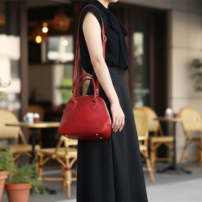 ラウンドZIPミニトートバッグ｜PORCO ROSSO