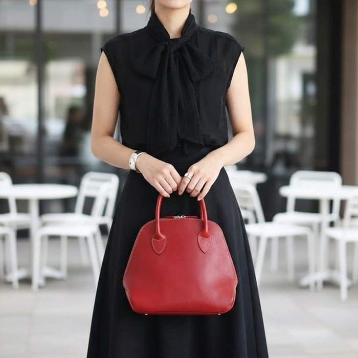 ラウンドZIPミニトートバッグ｜PORCO ROSSO