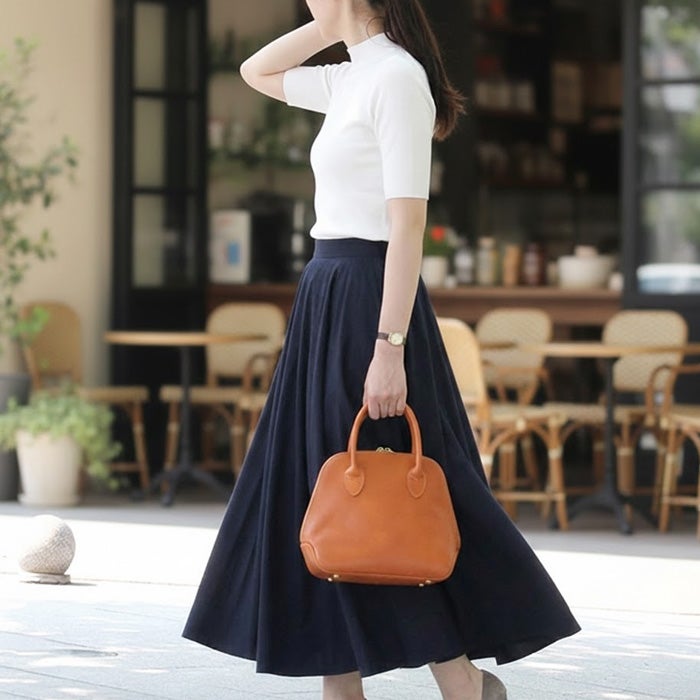 ラウンドZIPミニトートバッグ｜PORCO ROSSO