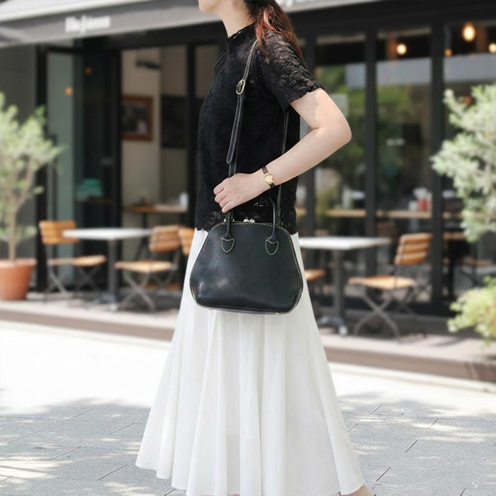 ラウンドZIPミニトートバッグ｜PORCO ROSSO