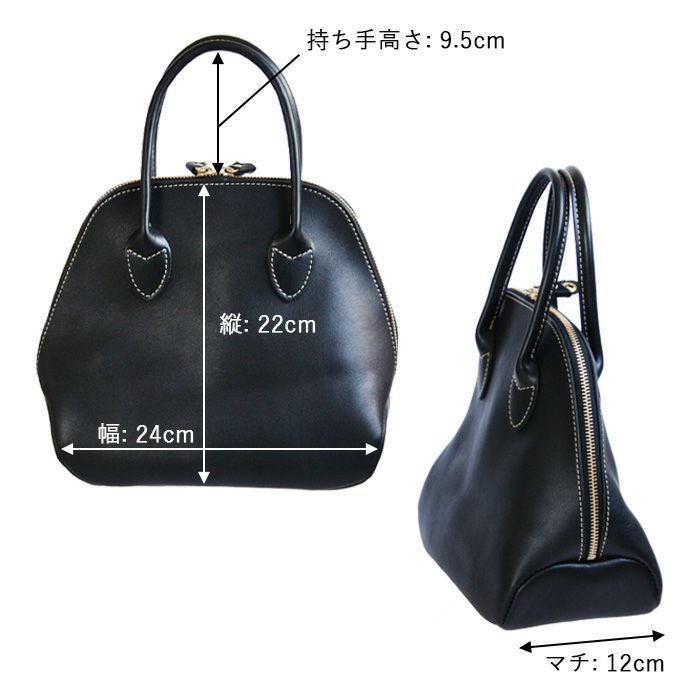 ラウンドZIPミニトートバッグ｜PORCO ROSSO