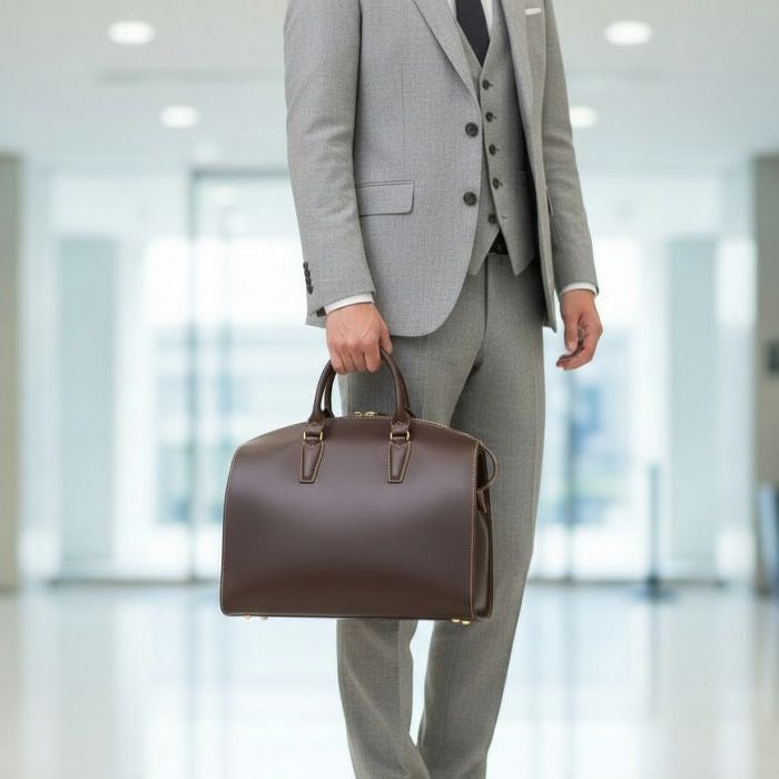 ラウンドZIPブリーフケースA4｜PORCO ROSSO