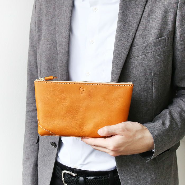 ダックテールポーチM[sokunou] ｜革鞄・革小物のPORCO ROSSO