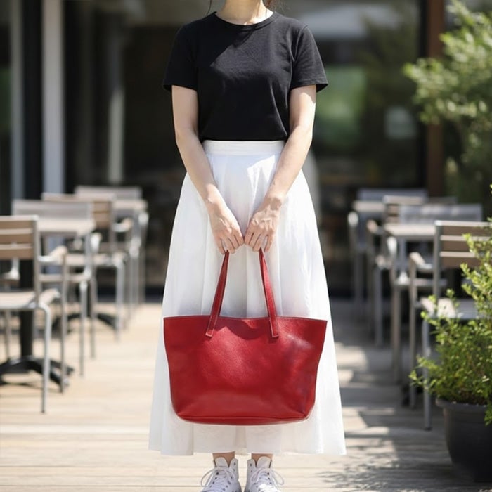 ホリゾンタルトートバッグM｜PORCO ROSSO