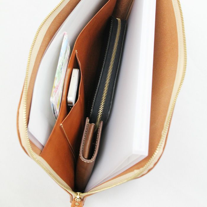 L字クラッチバッグM｜PORCO ROSSO