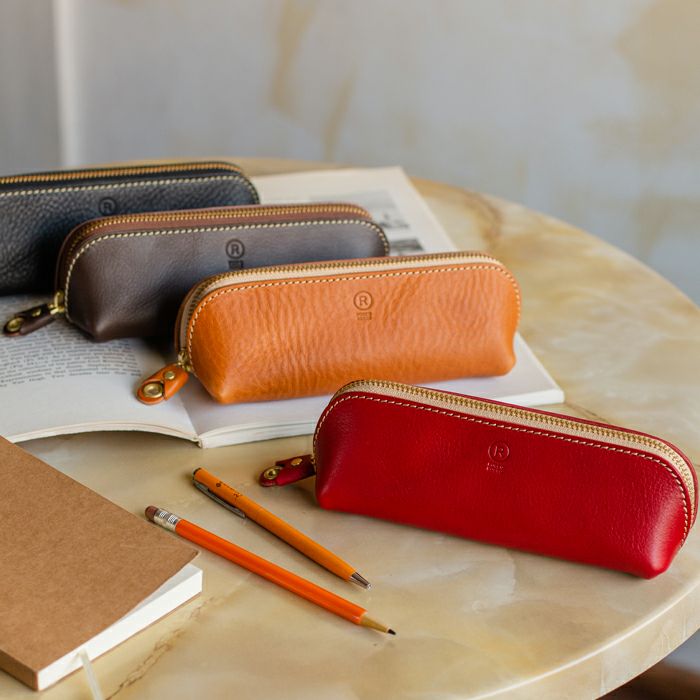 三角ペンケース｜革鞄・革小物のPORCO ROSSO（ポルコロッソ）
