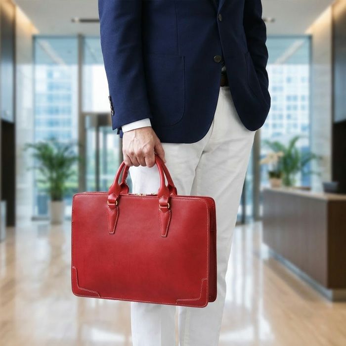 煽りポケットブリーフケースA4E｜PORCO ROSSO