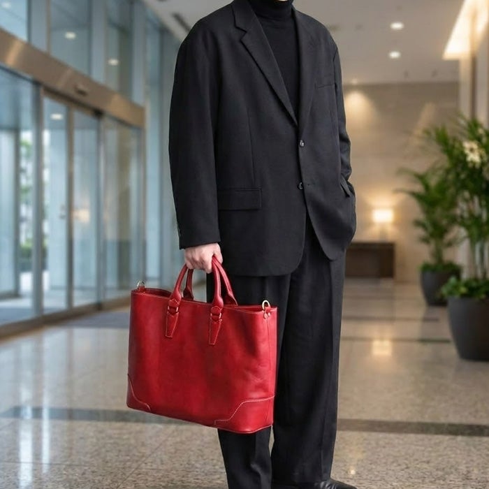 2WAYパネルインビジネスバッグB4E｜PORCO ROSSO