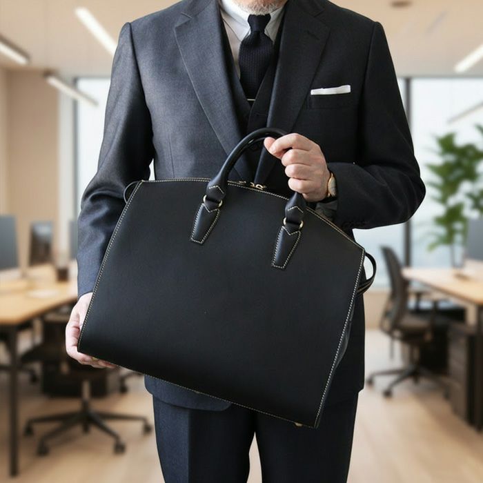 ラウンドZIPブリーフケースA4E｜PORCO ROSSO