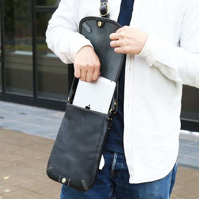 バーティカルカバーショルダーバッグ｜PORCO ROSSO