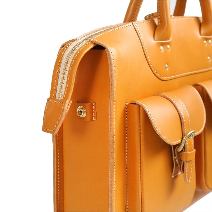 ダブルフロントポケットブリーフケースA4E｜PORCO ROSSO