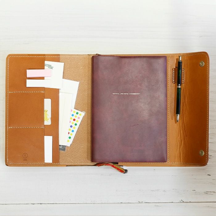 フラップ手帳カバーM 【A5・ほぼ日手帳対応サイズ】｜革鞄と革小物の