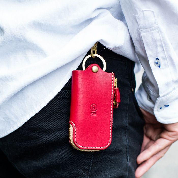 レザーZIPキーケース