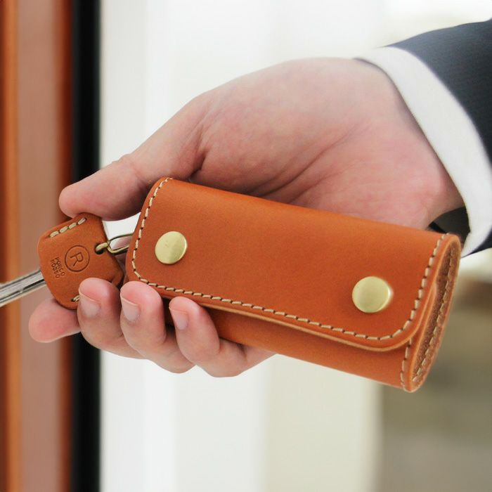 ダブルホックキーケース[sokunou] ｜革鞄・革小物のPORCO ROSSO