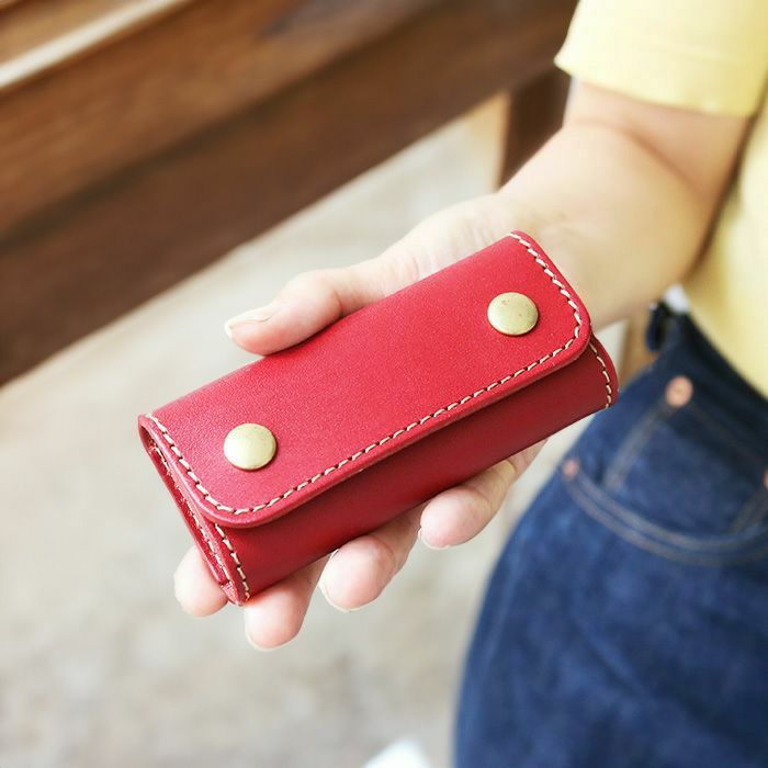 ダブルホックキーケース[sokunou] ｜革鞄・革小物のPORCO ROSSO