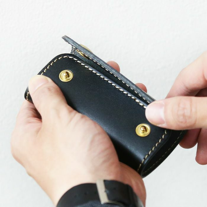 ダブルホックキーケース[sokunou] ｜革鞄・革小物のPORCO ROSSO