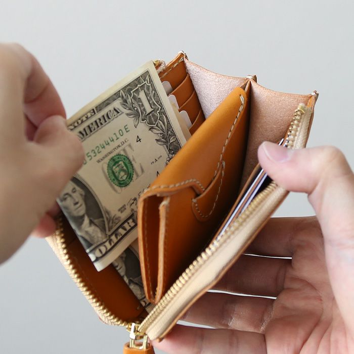 L字ZIP財布[sokunou] ｜革鞄・革小物のPORCO ROSSO（ポルコロッソ）