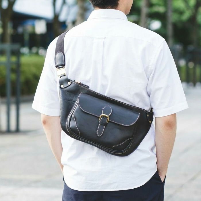 フロントポケットクロスボディバッグ｜PORCO ROSSO