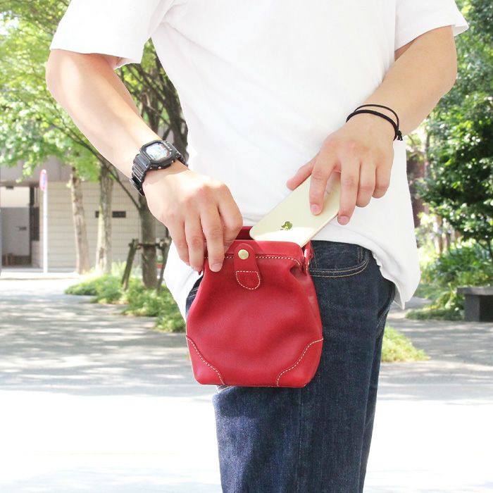 口枠ベルトポーチ｜PORCO ROSSO