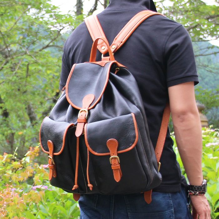 ダブルポケットリュックサックM｜PORCO ROSSO