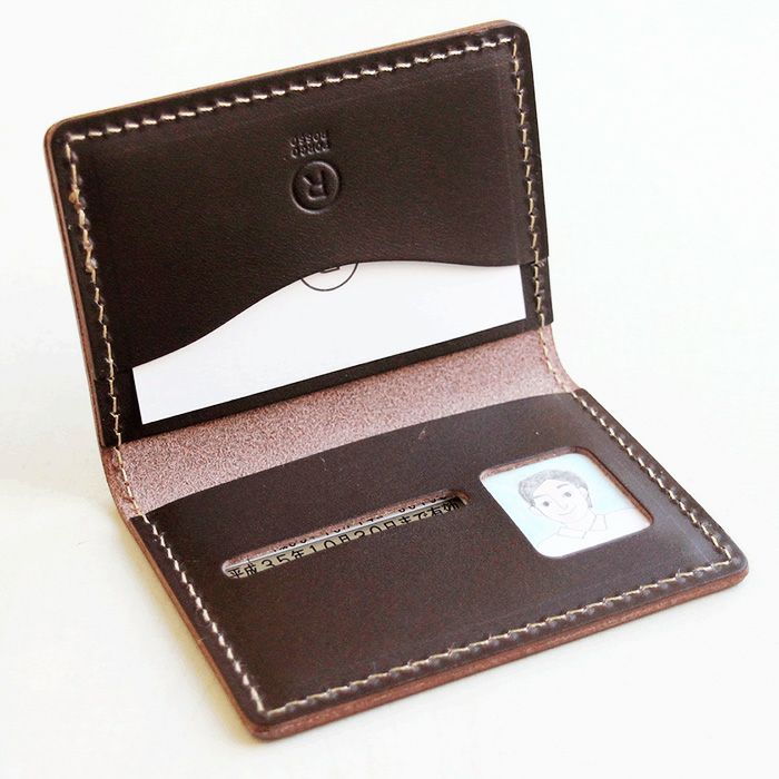 2つ折り免許証ケース[sokunou] ｜革鞄・革小物のPORCO ROSSO