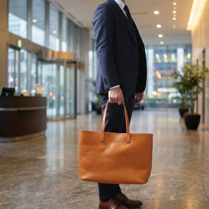 ホリゾンタルトートバッグL｜PORCO ROSSO