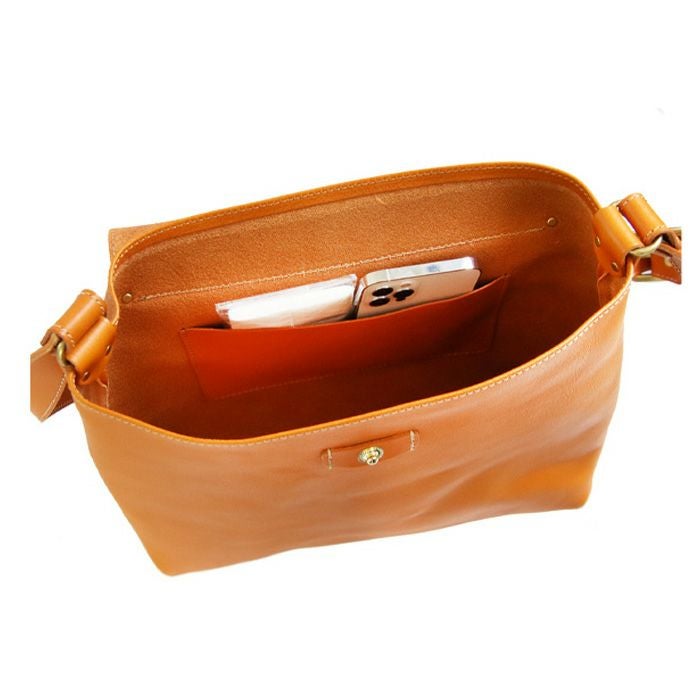 フラップスクエアショルダーバッグL ｜PORCO ROSSO