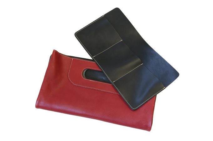 3つ区切り仕切りポケット｜PORCO ROSSO