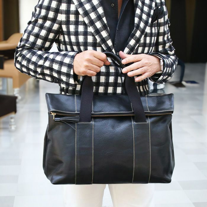 タッセルZIPかぶせトートバッグ｜PORCO ROSSO