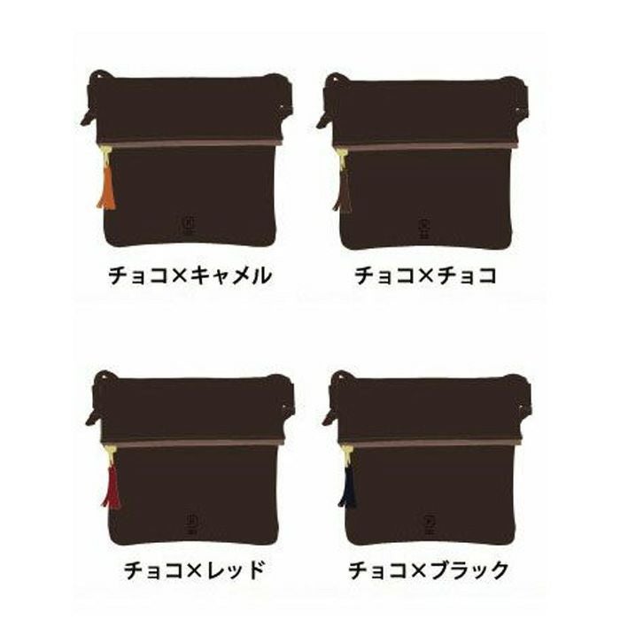 slow レザーサコッシュ 本革製 サコッシュ 「JEANS レザーサコッシュ/斜め掛け薄型シンプル