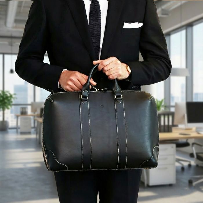 フルオープンブリーフケース｜PORCO ROSSO