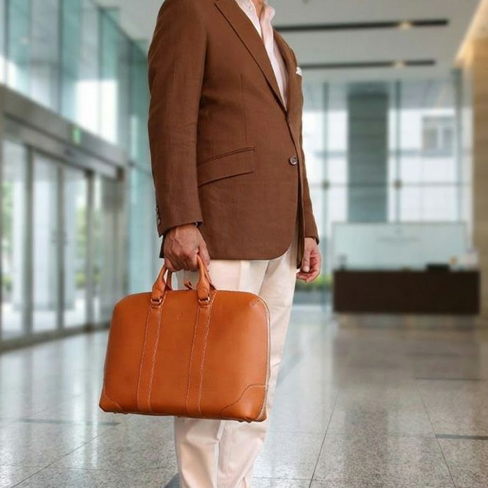 フルオープンブリーフケース｜PORCO ROSSO