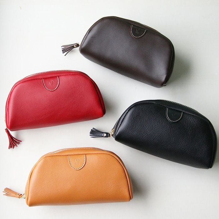 フルオープンZIPポーチ [sokunou] ｜革鞄・革小物のPORCO ROSSO