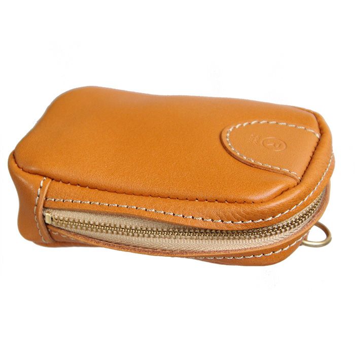 コンパクトZIPポーチ [sokunou] ｜革鞄・革小物のPORCO ROSSO