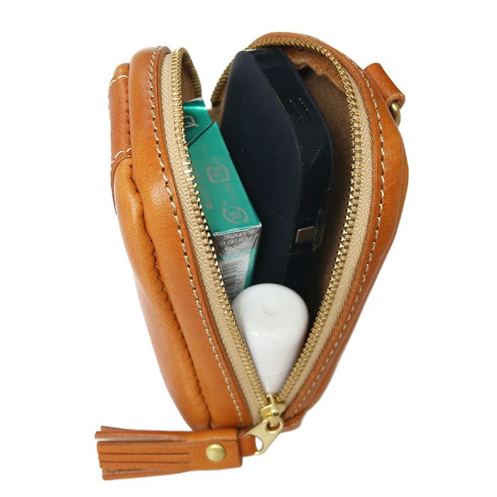 コンパクトZIPポーチ [sokunou] ｜革鞄・革小物のPORCO ROSSO