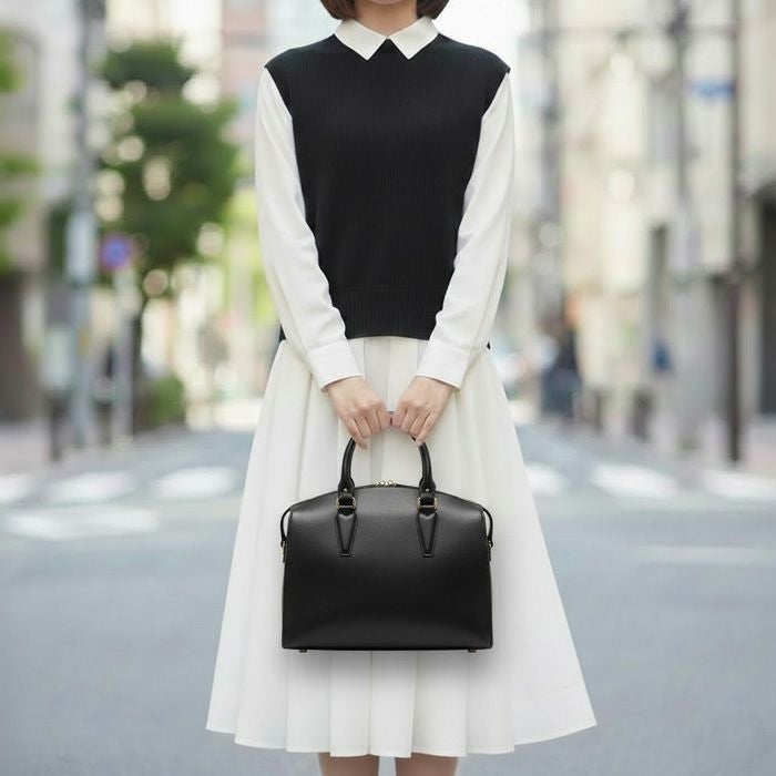 ラウンドZIPハンドバッグA5E｜PORCO ROSSO