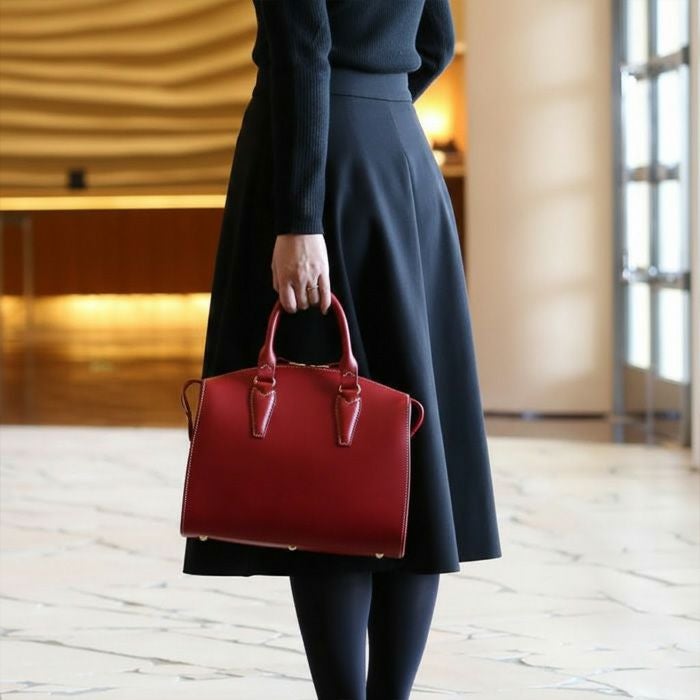 ラウンドZIPハンドバッグA5E｜PORCO ROSSO