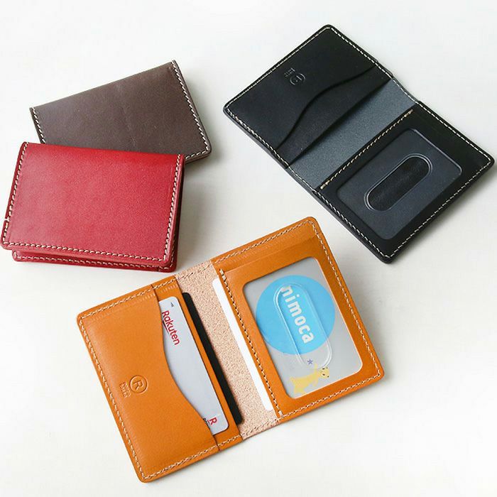 2つ折りクリアパスケース[sokunou] ｜革鞄・革小物のPORCO ROSSO