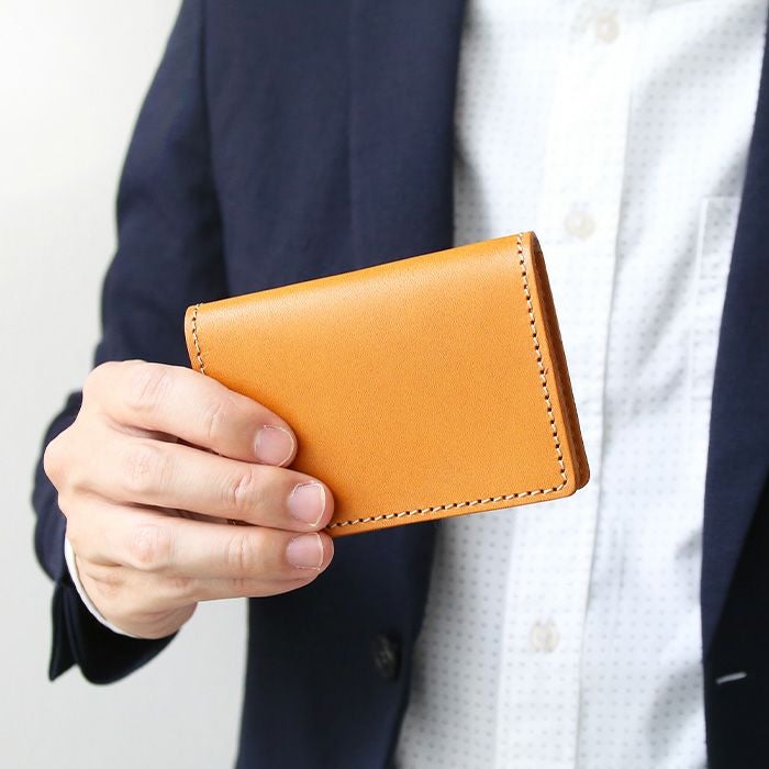 2つ折りクリアパスケース[sokunou] ｜革鞄・革小物のPORCO ROSSO