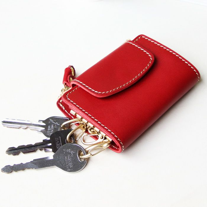 オールインワン6連キーケース（小銭入れ付き）[sokunou] ｜革鞄・革