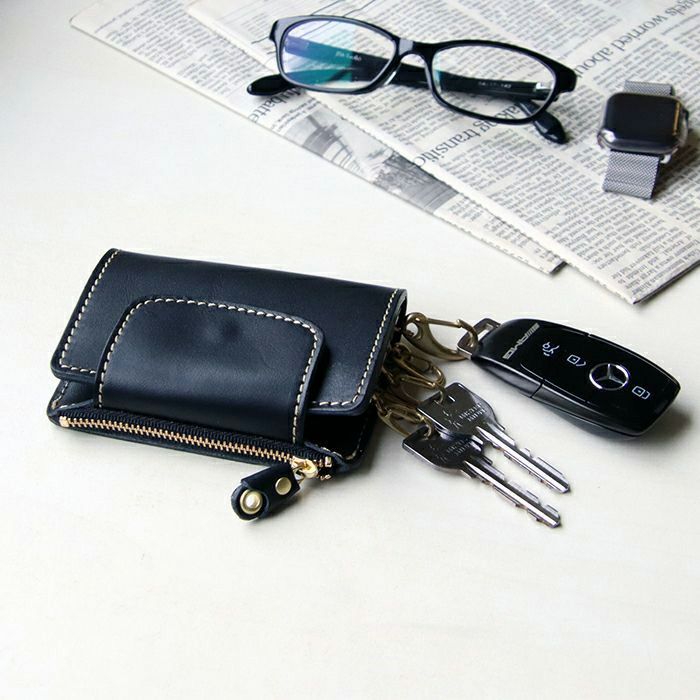 オールインワン6連キーケース（小銭入れ付き）[sokunou] ｜革鞄・革
