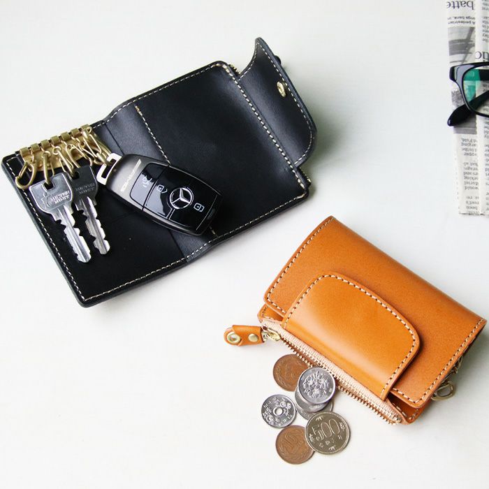 オールインワン6連キーケース（小銭入れ付き）[sokunou] ｜革鞄・革