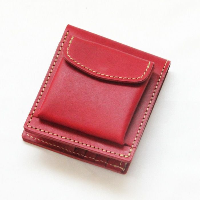 外小銭入れ付き2つ折り財布[sokunou] ｜革鞄・革小物のPORCO ROSSO