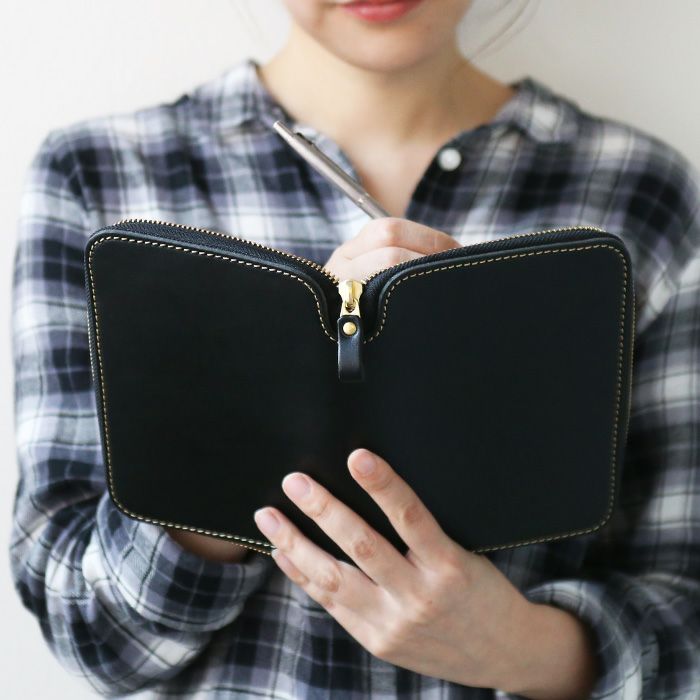 ラウンドZIP手帳カバーS【A6・文庫本・ほぼ日手帳対応サイズ】[nouki3