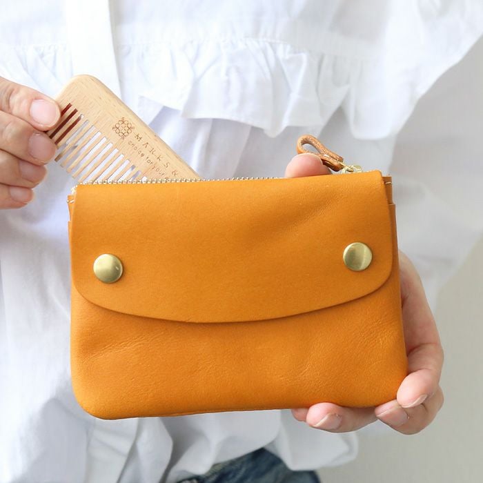 ポケットティッシュケース付ミニポーチ[sokunou] ｜革鞄・革小物の