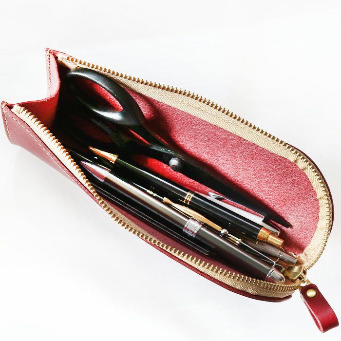 L字ペンケース[sokunou] ｜革鞄・革小物のPORCO ROSSO（ポルコロッソ）